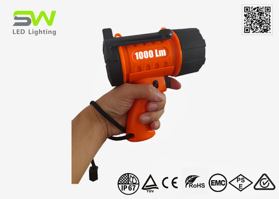 Компактный перезаряжаемый плавающий морской прожектор мощностью 1000 люмен с крючком для подвешивания